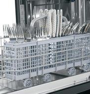 GE GLDA690FBB 24" Black Full Console Dishwasher - Energy Star N3