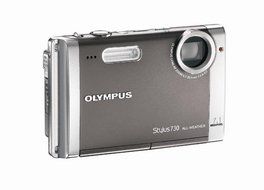 Olympus Stylus 730 7.1MP Digital Camera with Digital Image Stabilized 3x Optical Zoom (Silver) N2