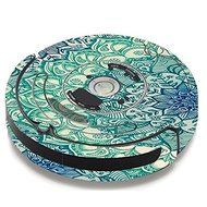 Skin Decal Vinyl Wrap For IRobot Roomba 650 655 Vacuum / Teal Green Mandala Pattern
