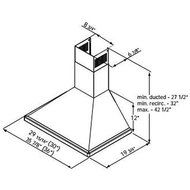 Miseno MH00630AS 750 CFM 30" Stainless Steel Wall Mounted Range Hood with Dual H, Stainless Steel N3