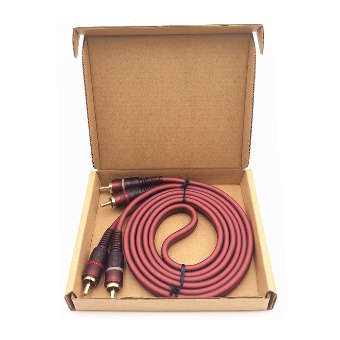 Gold-Plated 3.5mm Male to 2-Male RCA [Left / Right] Stereo Audio Y Cable, Dual Shielded 1-2rca Audio Auxiliary... N3