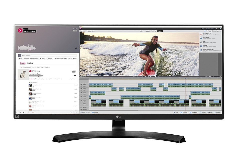 LG 34UM88C-P 34-Inch 21:9 UltraWide QHD IPS Monitor with USB Quick Charge N5