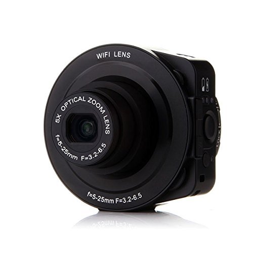 Generic AMKOV Sangmax SP-W501 Wireless WiFi Direct 5X Zoom 14MP Lens Camera Self-timer Black N4