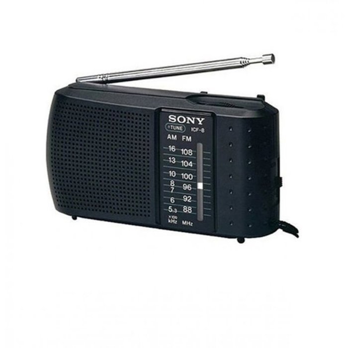 Sony All in One Compact Design Pocket Size Portable AM/FM Radio with Built-in Speaker, Earphone Jack, LED Tuning...