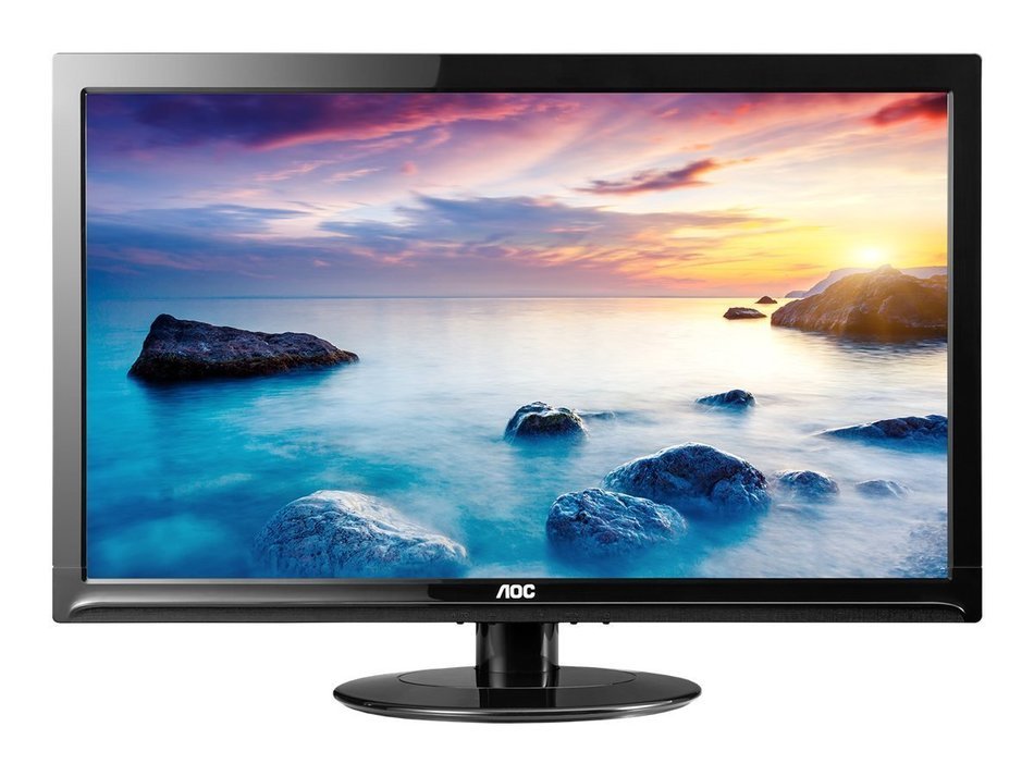 AOC e2425SWD 24'' 1080p Full HD LED-Backlit LCD Monitor, Black