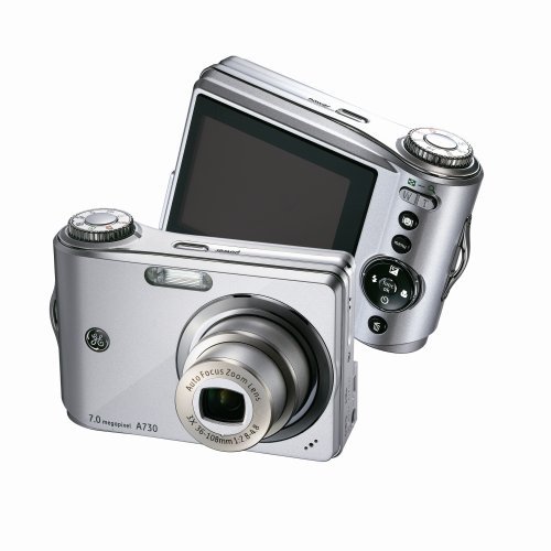 GE A730 7MP Digital Camera with 3x Optical Zoom (Silver) N3
