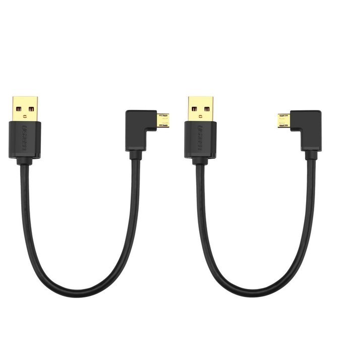 Micro USB Cable, Ugreen USB Power Cable Charging for Fire TV Stick, Chromecast, Roku 6 Inches (Left+Right) N2