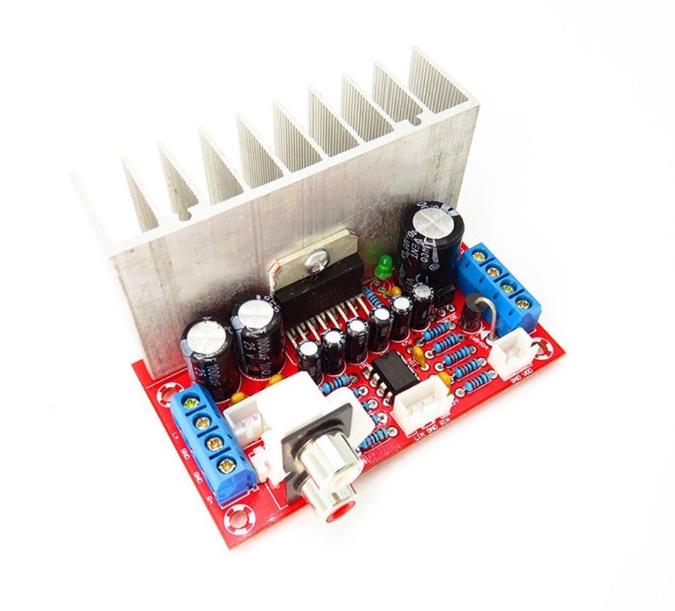 Qianson AC/DC 12V TDA7377 2.1CH 3-Channel 10W+10W / 20W Subwoofer Stereo Audio Power Amplifier Board for Car PC N6