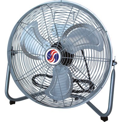 Q Standard High-Velocity Floor Fan - 18in., 4550 CFM, 1/5 HP, Model# 10180