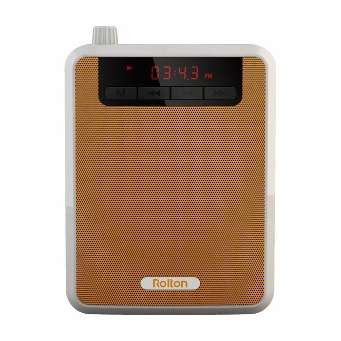 Rolton Colorful Portable Voice Amplifier Waist Band Clip Support FM TF MP3 Powerbank for Tour Guides, Teachers... N16