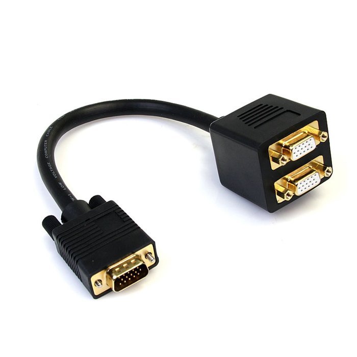 StarTech.com VGASPL1VV 1-Feet VGA to 2x VGA Video Splitter Cable - M/F N2