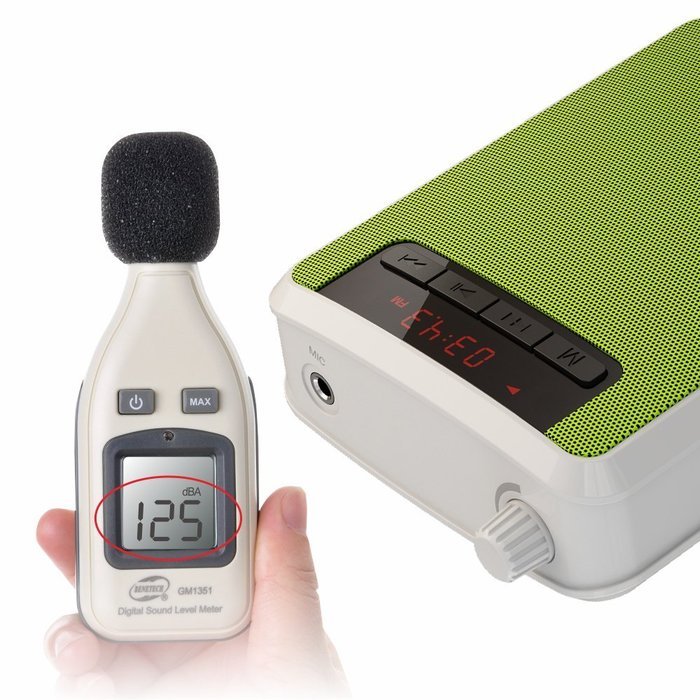 Rolton Colorful Portable Voice Amplifier Waist Band Clip Support FM TF MP3 Powerbank for Tour Guides, Teachers... N18