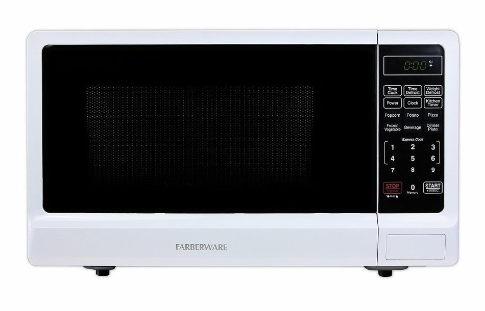 Farberware FMWO11ABTWHA Classic 1000W Microwave Oven, 1.1 cu. ft., White N2