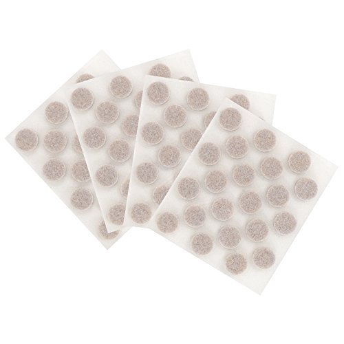 SoftTouch Self-Stick 3/8 Furniture Felt Pads Value Pack for Hard Surfaces (84 piece) - Oatmeal, Round by Soft...