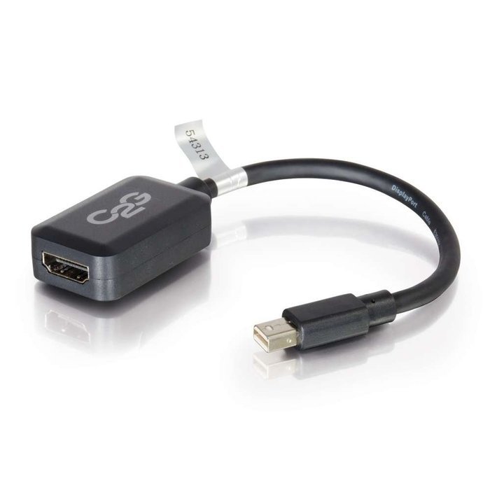 C2G Mini DisplayPort to HDMI Adapter Converter &ndash; White