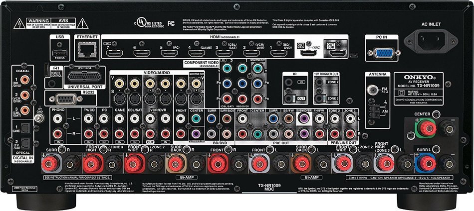 Onkyo TX-NR1009 THX Certified 9.2-Channel Network A/V Receiver (Black) (Discontinued by Manufacturer) N4
