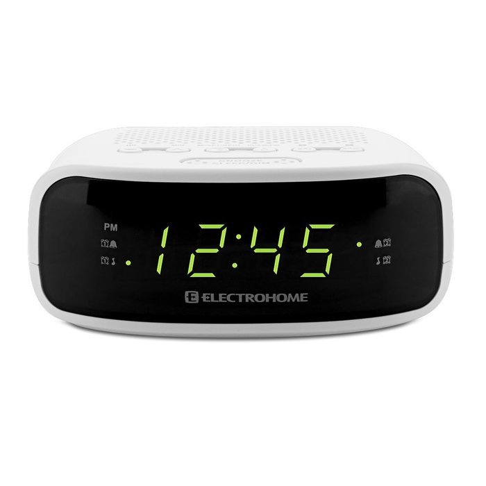 Electrohome Digital AM/FM Clock Radio with Battery Backup, Dual Alarm, Sleep & Snooze Functions, Display Dimming... N5