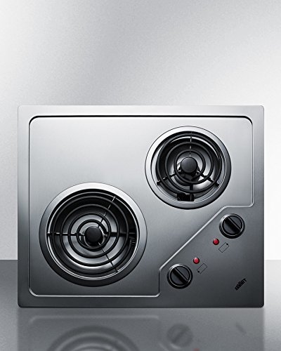 Summit Appliance 21.25'' Electric Cooktop with 2 Burners N4