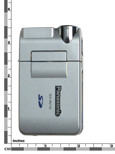 Panasonic SVAV10 MPEG4 e-Wear Digital Camcorder w/ Still Mode/MP3/Voice Recording & 64MB SC Card (Silver) (Discontinued... N3
