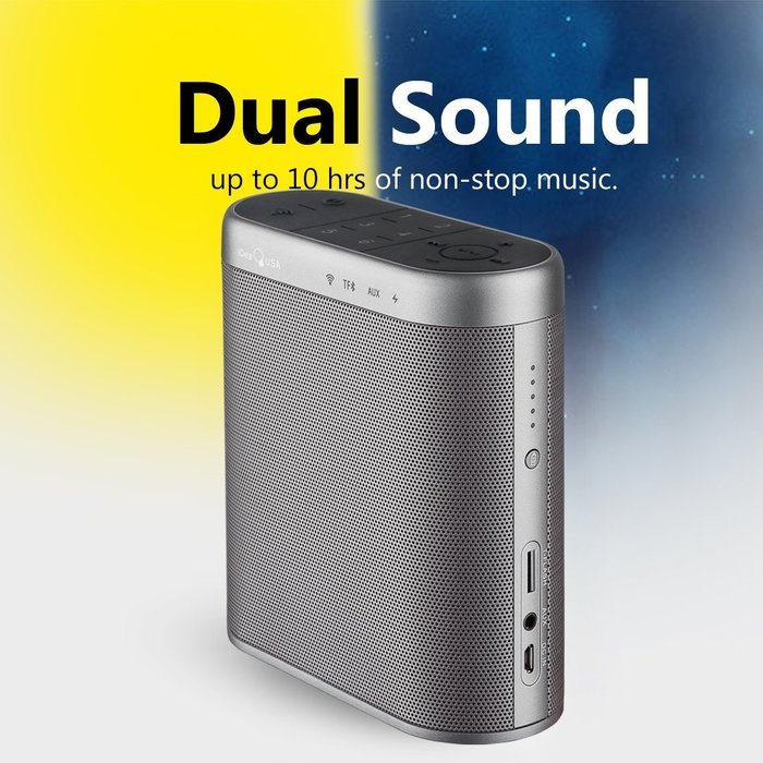 Bluetooth Speakers Wifi Speaker - Wireless Speaker with 2x3W Drivers, Portable Speakers with Multiroom Music System... N7
