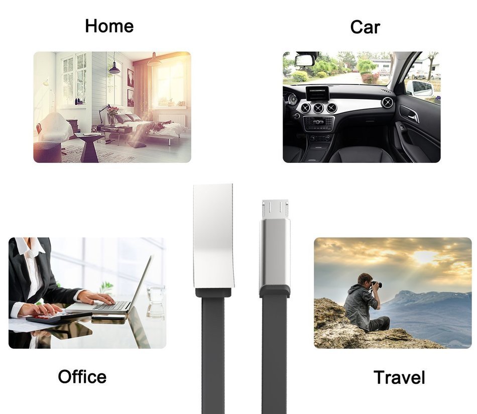Marchpower, Micro USB Cable, 2PCs 6ft Zinc Alloy Android Phone Charger - Fast Sync Charge USB Phone Cord for Android... N20