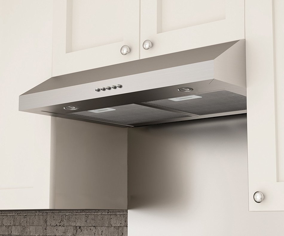 Ancona Slim Plus 30 Under-Cabinet Style Range Hood, 30-Inch, Stainless Steel N10