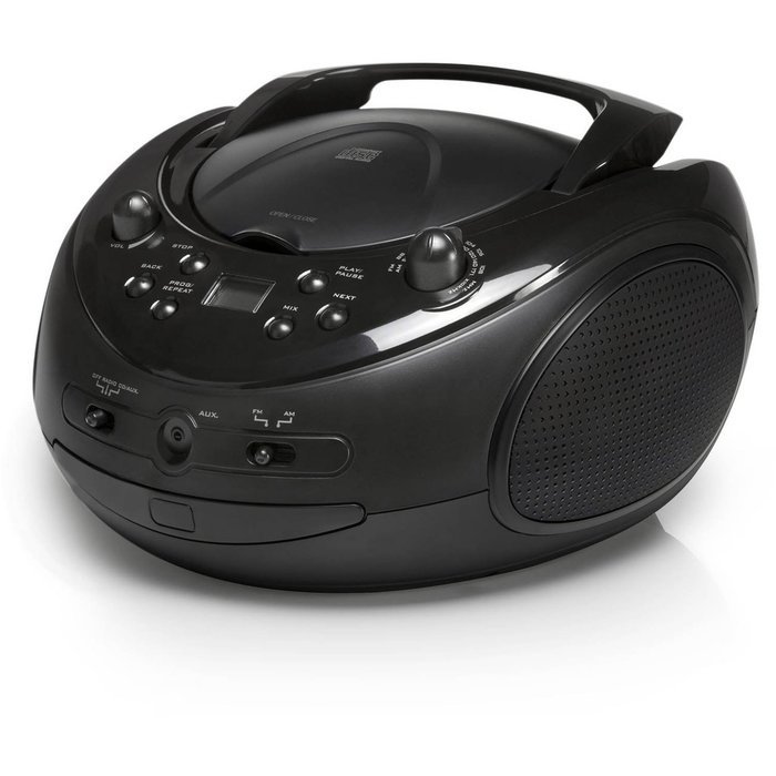 ONN Portable CD Boombox with AM/FM Radio N2