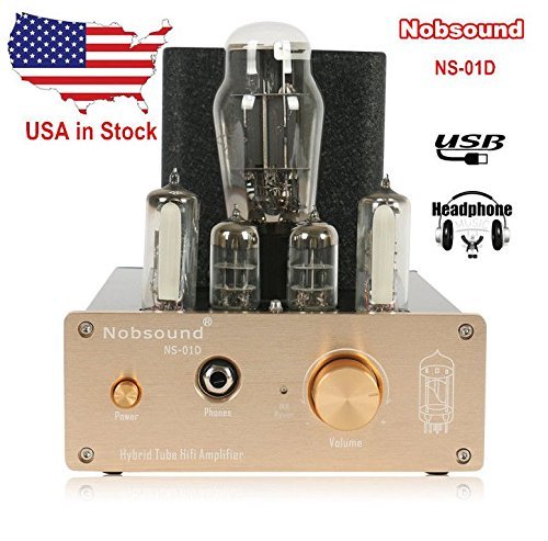 Nobsound&reg; Class A USB Decorder DAC Preamplifier Tube Headphone Amplifier For Hifi Lovers N8