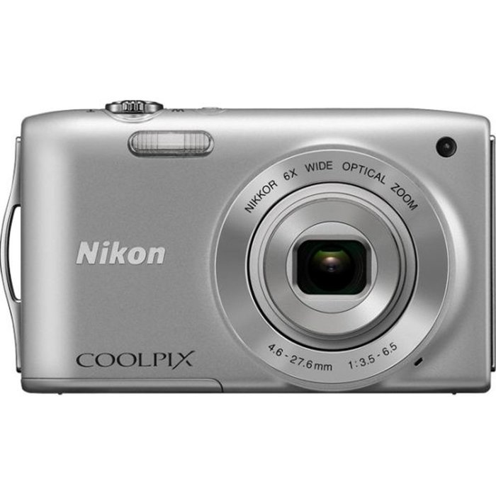 Nikon Coolpix S3200 16.0 Mp 6x Wide Optical Zoom Digital Camera (Silver)