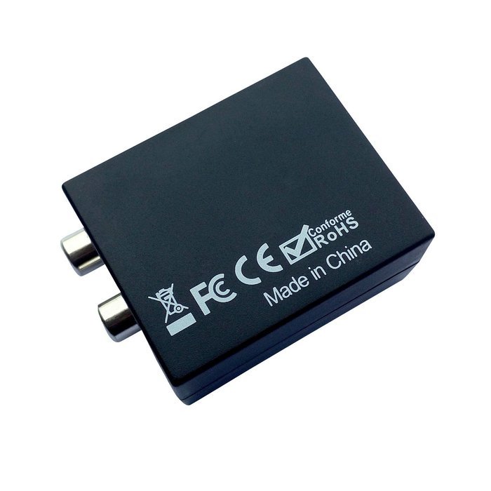 Easyday Digital Optical Optic to Analog RCA L/R Stereo Audio Converter Adapter - Changes Digital Coaxial or Optical... N7