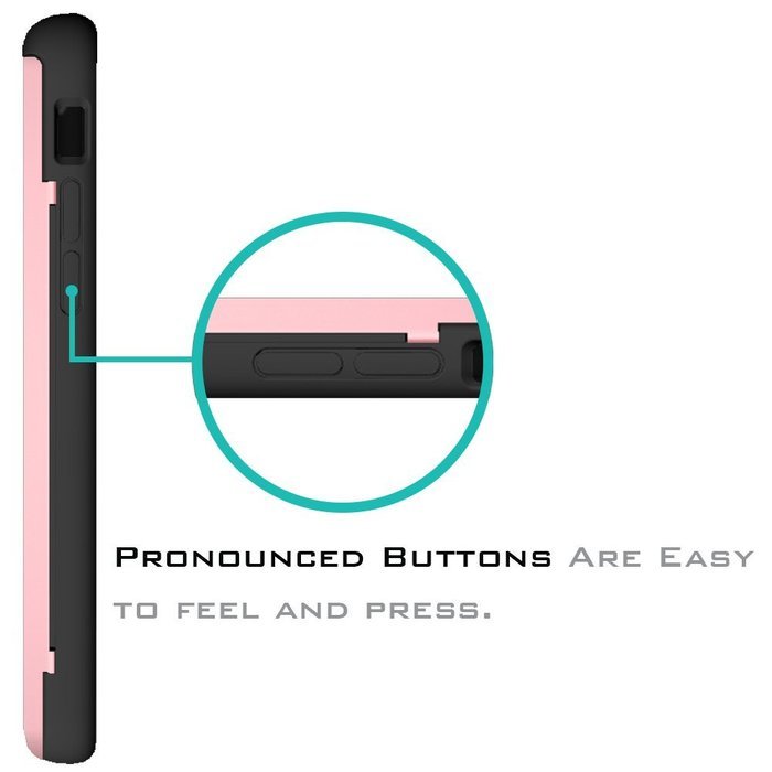 iPhone 7 Plus Case, SKINU [EUREKA] [Metal Slate] [Shockproof] [Dual Layer] [Card Slot] [Drop Protection] [Wallet... N15