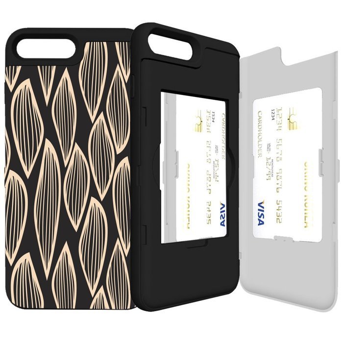 iPhone 7 Plus Case, SKINU [EUREKA] [Metal Slate] [Shockproof] [Dual Layer] [Card Slot] [Drop Protection] [Wallet... N18