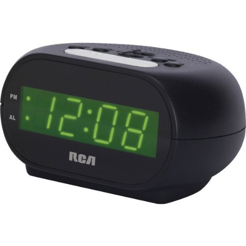 New RCA RCD20 Alarm Clock with .7" Green Display
