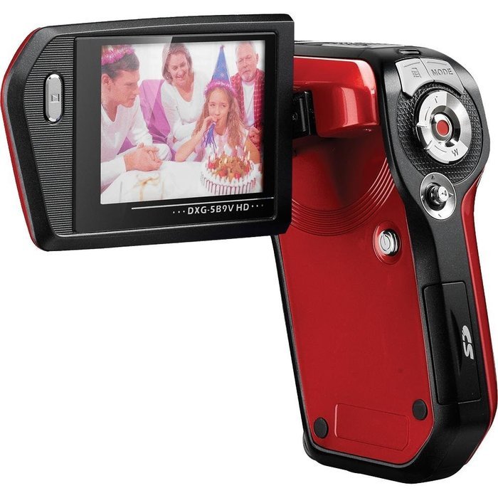 Dxg USA 5.0 Megapixel 1080P High-Definition Quickshots Digital Video Camera - Red DXG-5B9VR HD (Discontinued by...