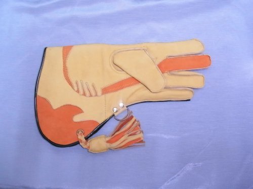 Triple Skinned Falconry glove (Premier range) Small size (MUSTARD & BROWN) N4