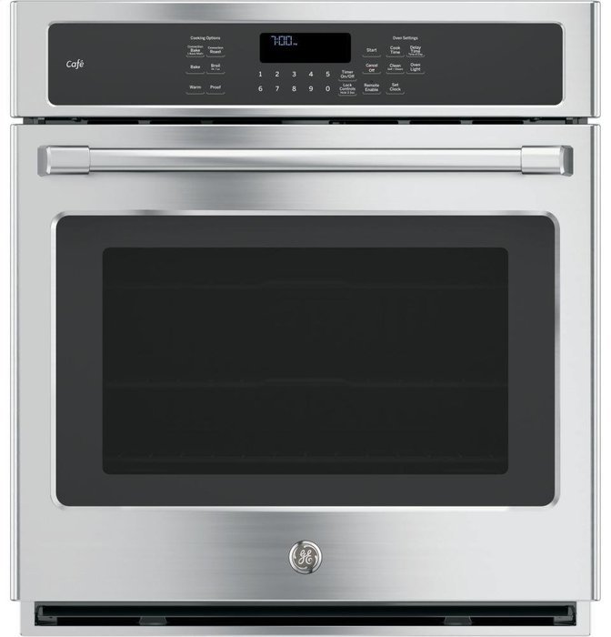 GE CK7000SHSS Cafe 27" Stainless Steel Electric Single Wall Oven - Convection N3