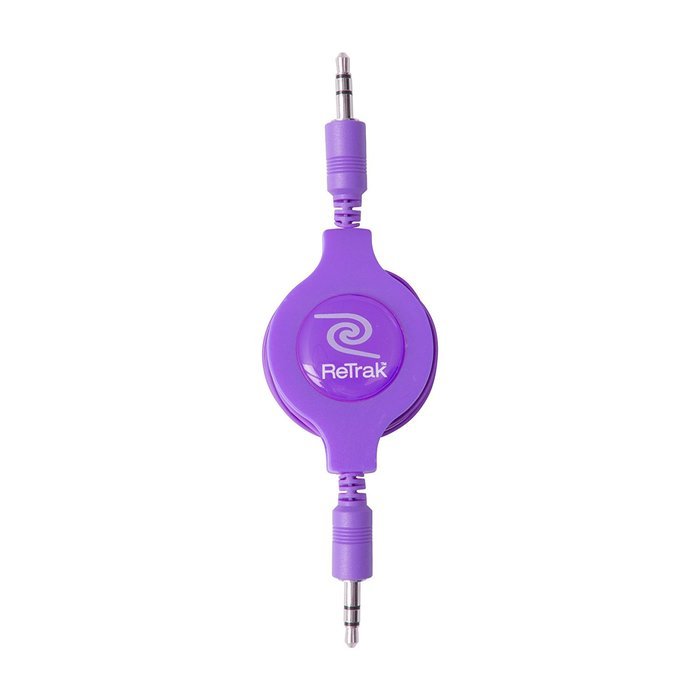 ReTrak ETPRAUX Premier Retractable 6-Feet Auxiliary Cable N4