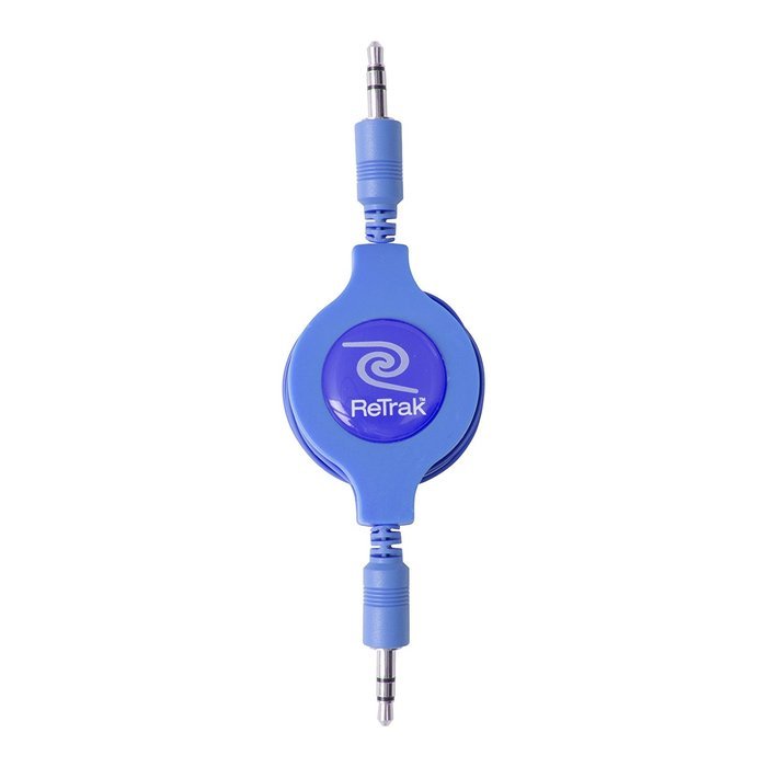 ReTrak ETPRAUX Premier Retractable 6-Feet Auxiliary Cable N8