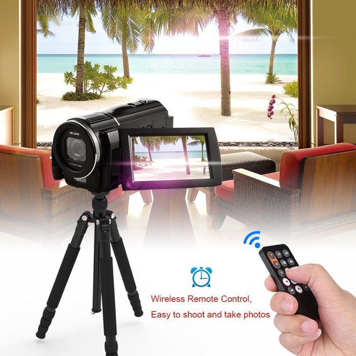 Ordro FHD 1080P 30fps Camcorder 24MP Resolution 3" Rotation Touchscreen Video Camera Recorder Support Up to 64GB... N5