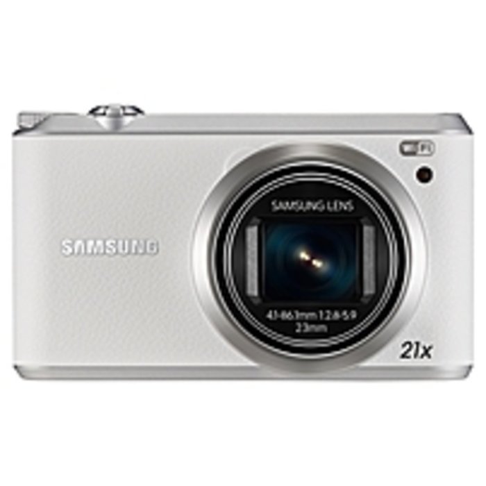 Samsung WB350F 16.3 Megapixel Compact Camera - White - 3 Touchscreen LCD - 16:9 - 21x Optical Zoom - 9.4x - Optical...
