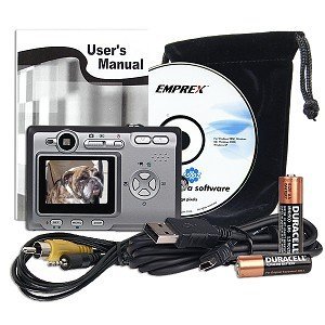 Emprex 5.1MP 3x Optical Zoom/4x Digital Zoom Camera (Silver) N2