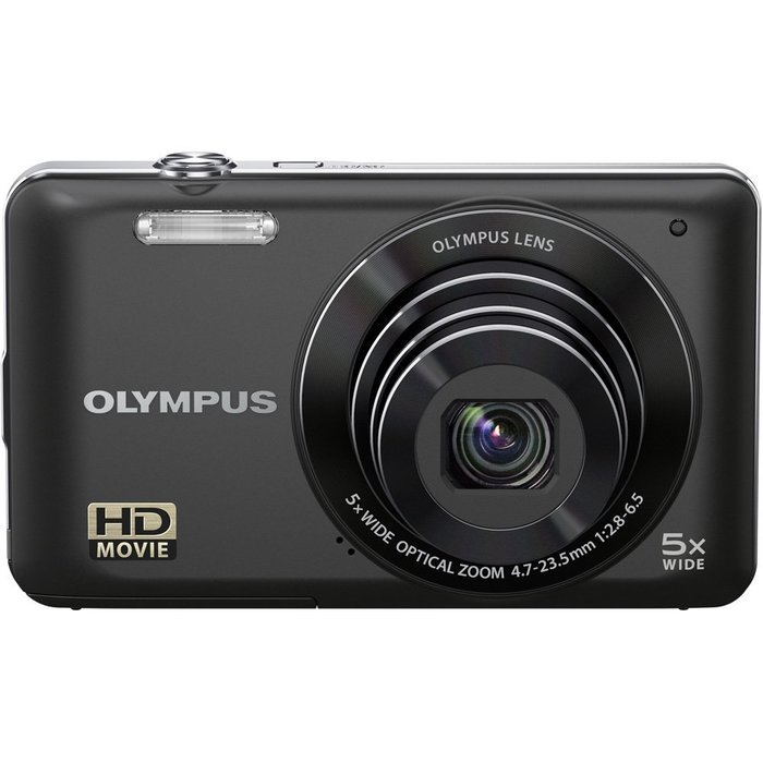 Olympus VG-120 14 MP Digital Camera , 5X Wide-Angle Optical Zoom (26mm), 3" LCD, (Black) (Old Model)