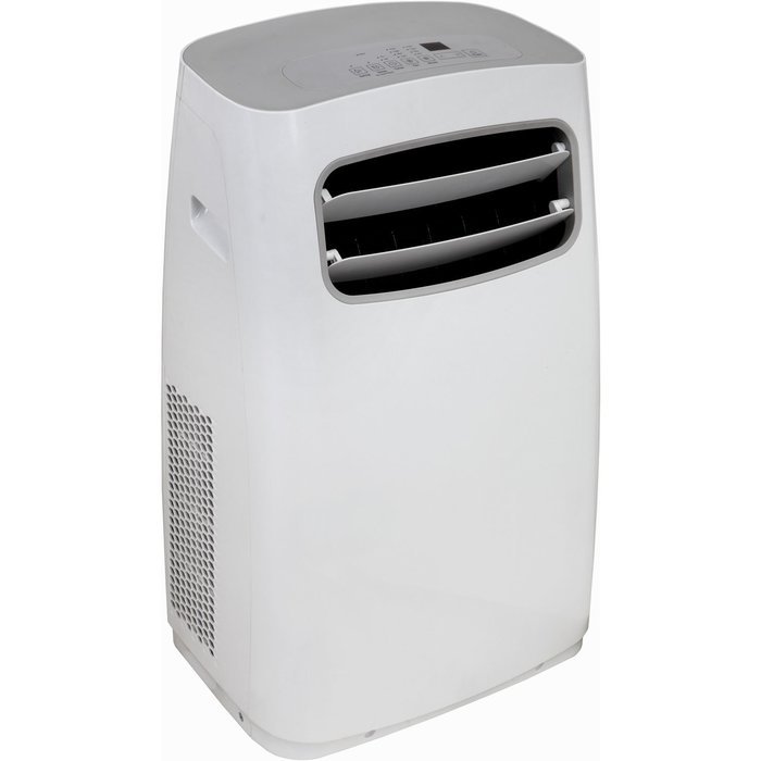 Keystone KSTAP14CG 14,000 BTU 115V Portable Air Conditioner with Remote Control, White/Gray N3