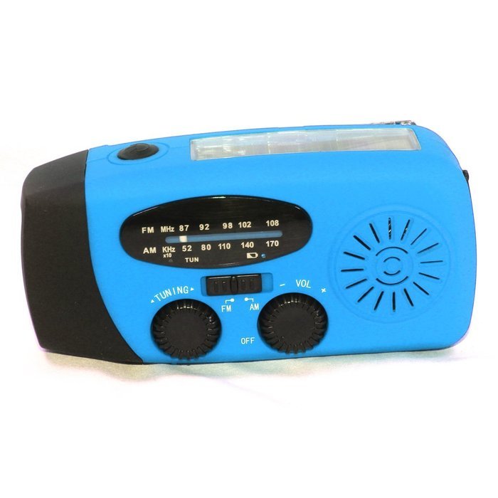 ROSENICE Portable Multi-functional Emergency Solar Hand Crank Dynamo USB Powered AM/FM Radio 3-LEDs Flashlight... N2