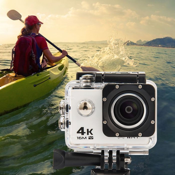 MARVUE MA30 4K WIFI Sports Action Camera FULL HD 1080P 60fps 16MP Waterproof Digital Video Recorder (WHITE) N9