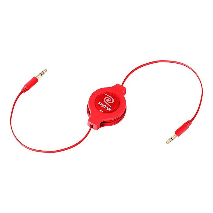 ReTrak ETPRAUX Premier Retractable 6-Feet Auxiliary Cable N11