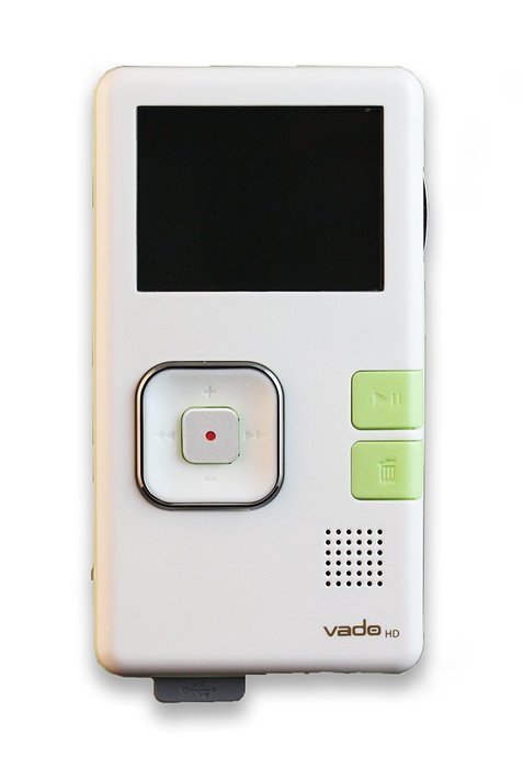 Creative Labs Vado HD 4 GB Pocket Video Camcorder, 2nd Generation (White Gloss with Green Accents)
