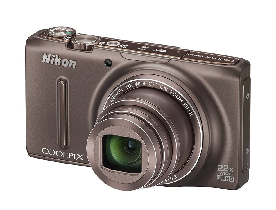 Nikon 2013 Coolpix S9500 Digital Camera brown 18.1 MP 22x - International Version