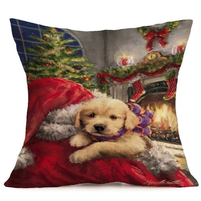 Pillow Cover,Haoricu Vintage Christmas Cartoon Smowman Penguin Sofa Bed Home Decoration Festival Pillow Case Cushion... N45