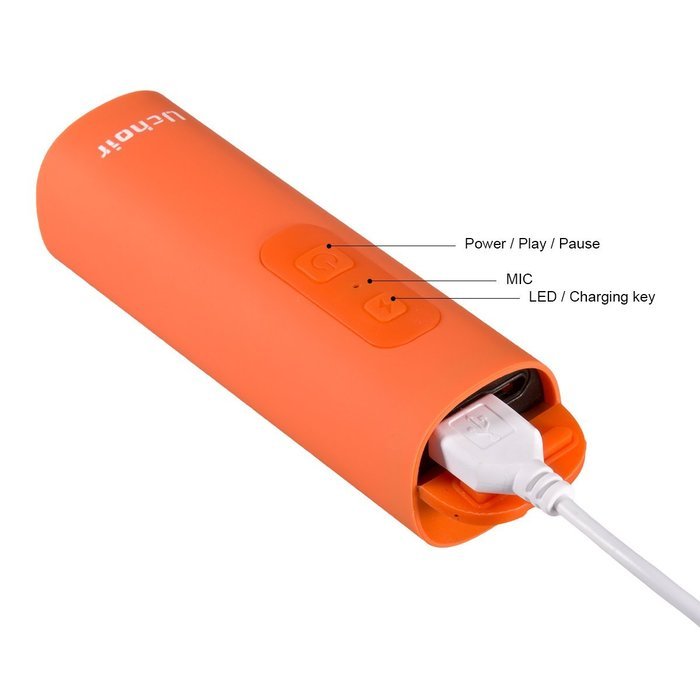 Uchoir Mini Portable Bluetooth Wireless Speakers, Waterproof Outdoor Speakers, 2200mAh Power Bank with LED Flashlight... N6
